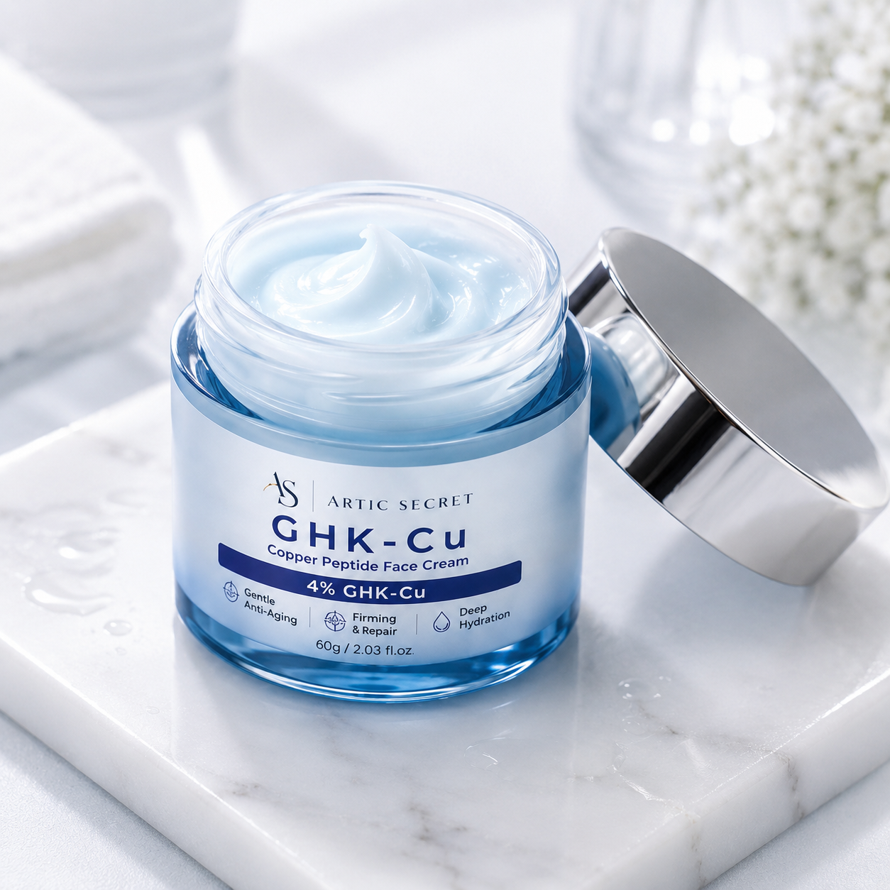Arctic Secret GHK-Cu 4% Copper Peptide Face Cream